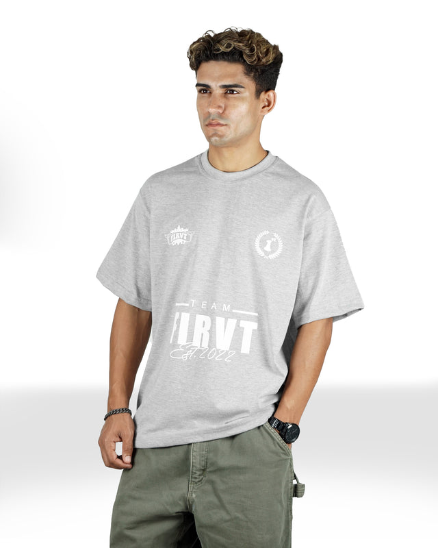 TEAM FIRVT GREY TSHIRT