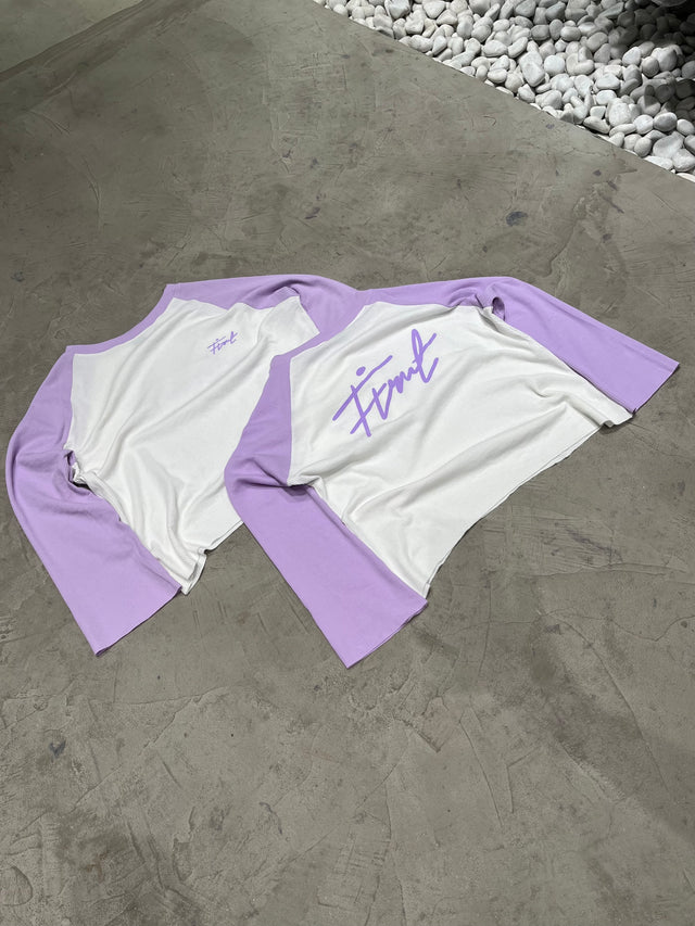 RAGLAN WAFFLE LAVENDER T-SHIRT