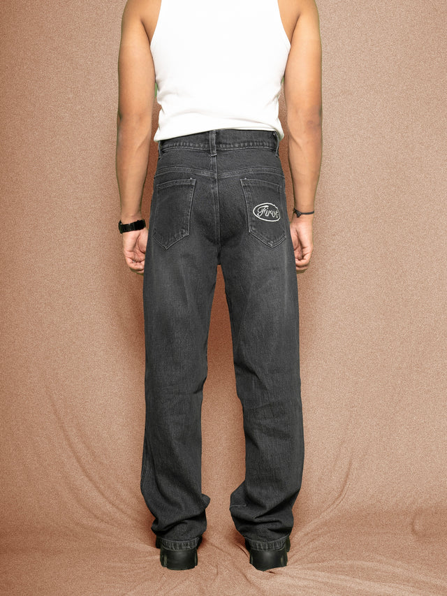 BLACK WASHED DENIM