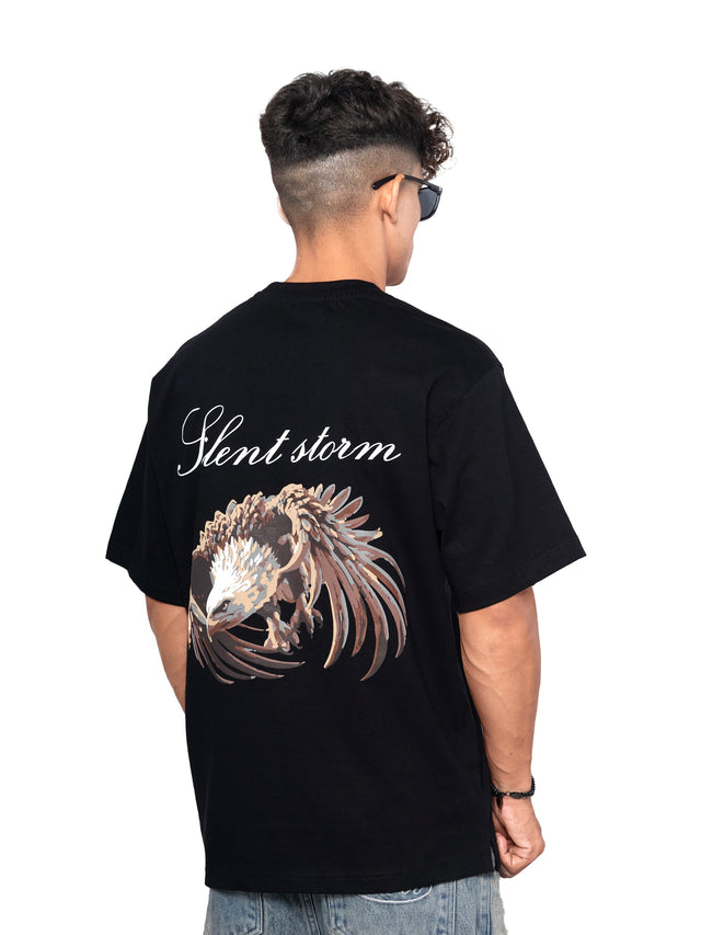 SILENT STORM BLACK T-SHIRT