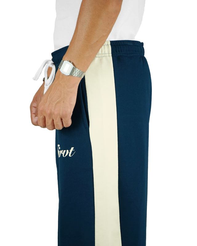 RELAXED SIDE STRIPE SWEATPANTS OCEAN NAVY
