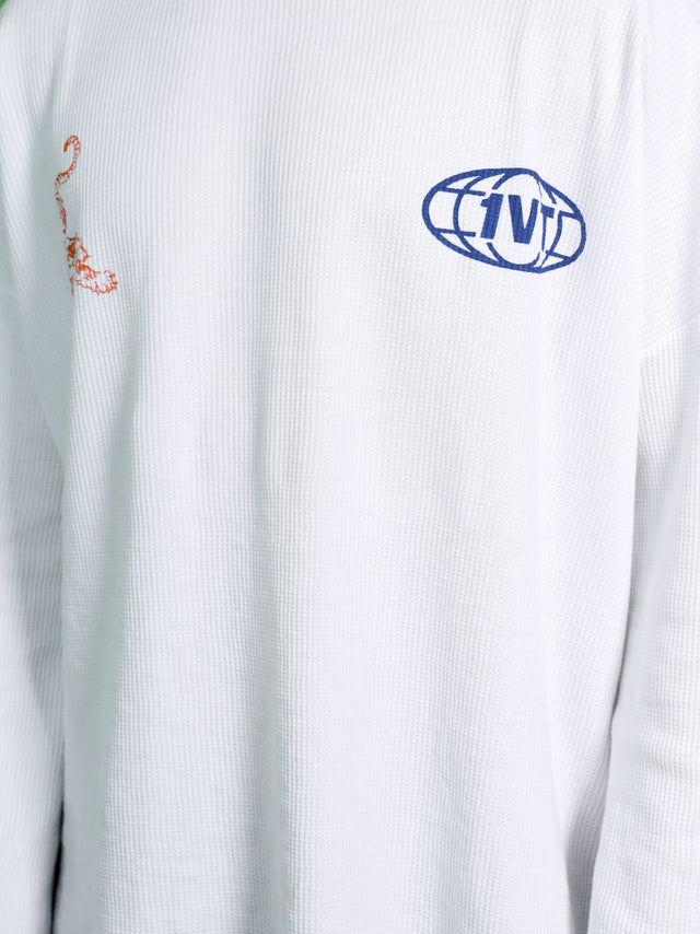 TWIN TIGERS WAFFLE FULL SLEEVE T-SHIRT