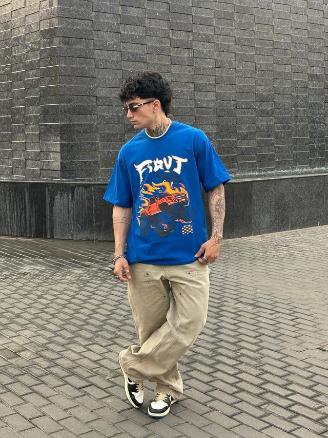 WHEELS BLUE TSHIRT