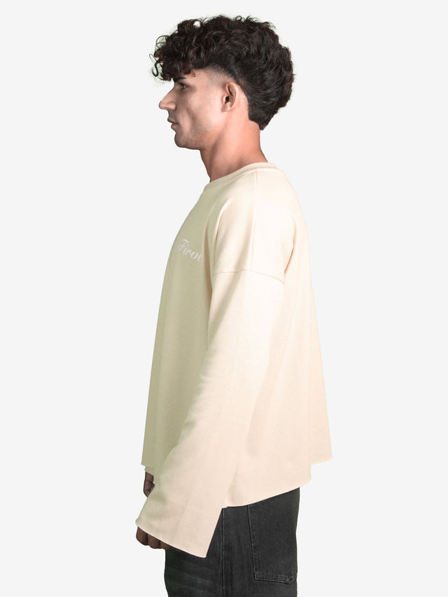 CREAM WAFFLE T-SHIRT