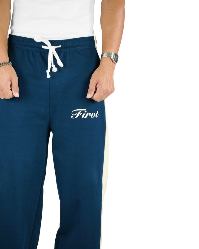 RELAXED SIDE STRIPE SWEATPANTS OCEAN NAVY