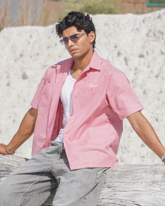 CHECKED SHIRT RED
