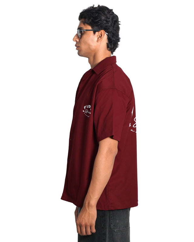 BOWLING SHIRT WINE