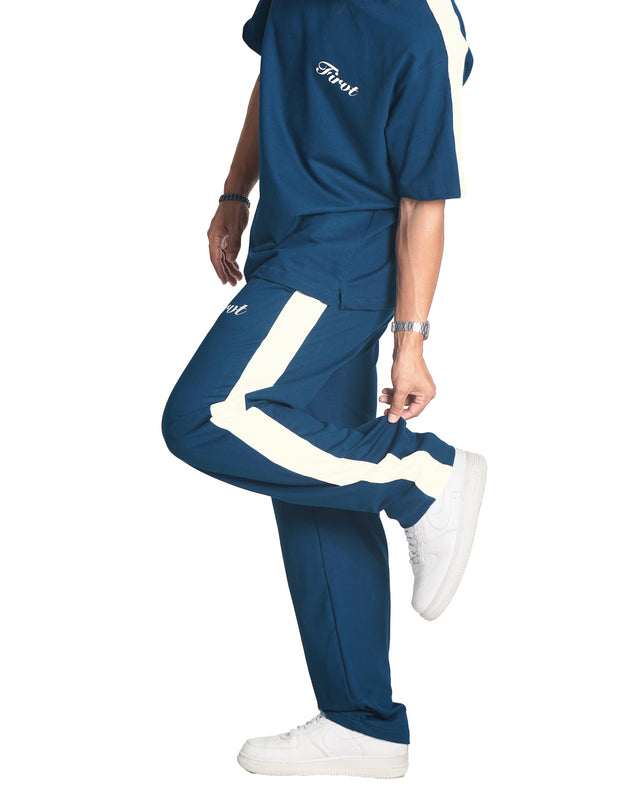 OCEAN NAVY SIDE STRIPE CO-ORD SET