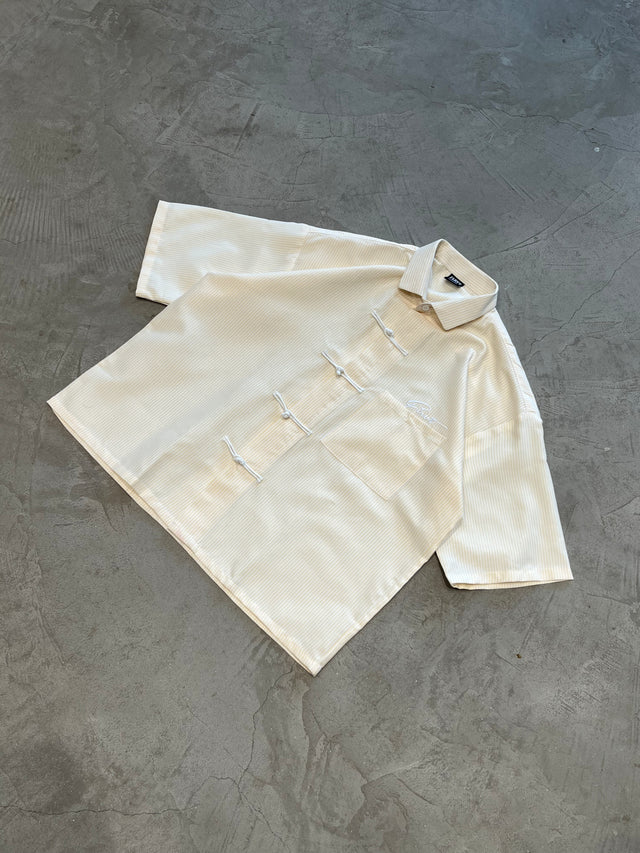 FIRVT YELLOW FROG BUTTON SHIRT