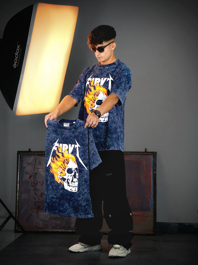 GHOST RIDER ACID WASH TSHIRT