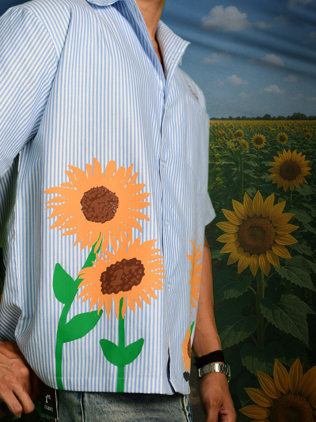 SUNFLOWER BLUE STRIPED SHIRT