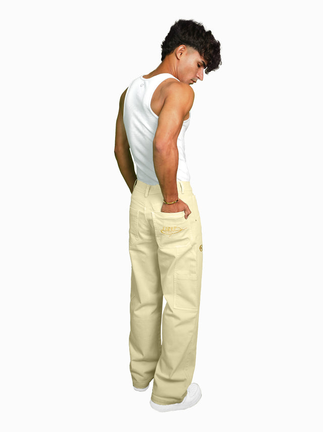 FIRVT CARPENTER DENIM BEIGE