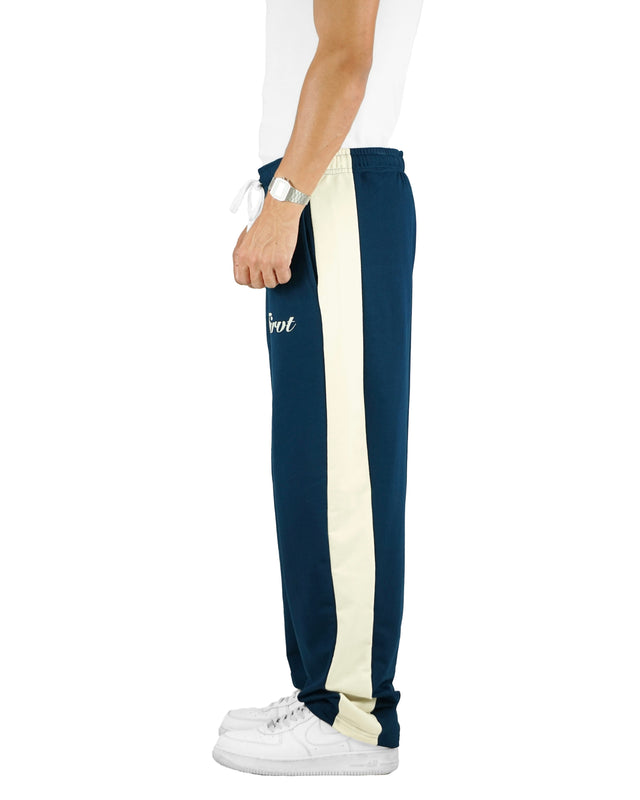 RELAXED SIDE STRIPE SWEATPANTS OCEAN NAVY