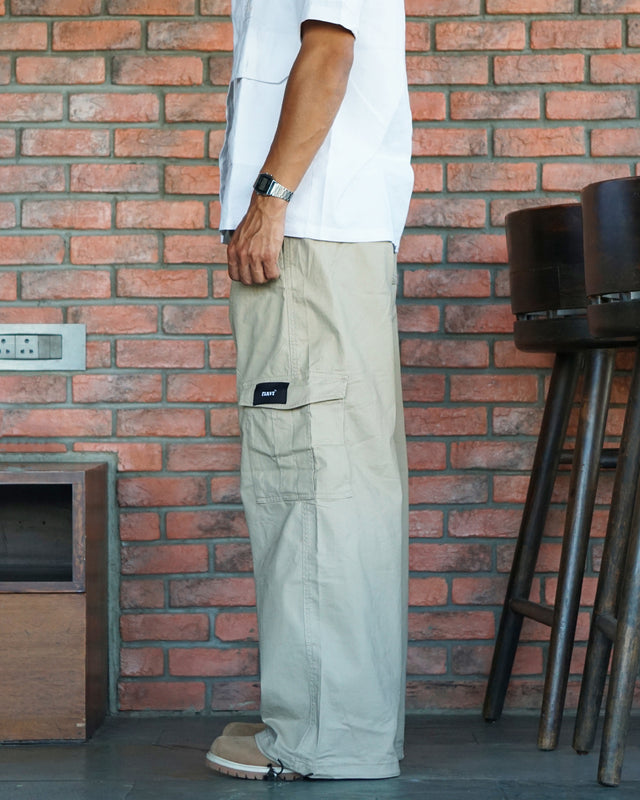 RELAXED FIT BEIGE CARGO
