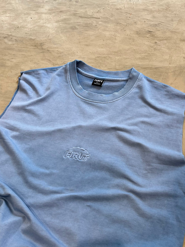 SILENT SKY BLUE WASHED TANK
