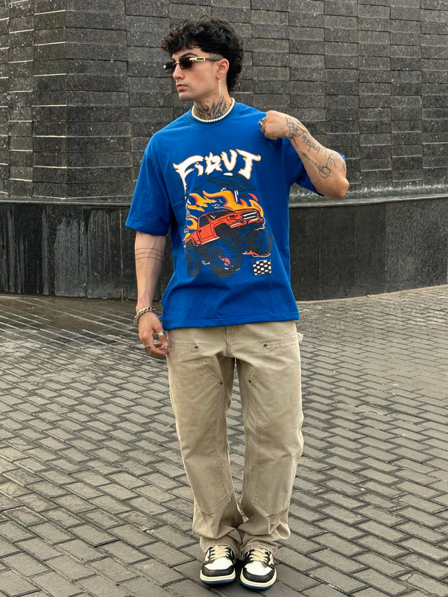 WHEELS BLUE TSHIRT