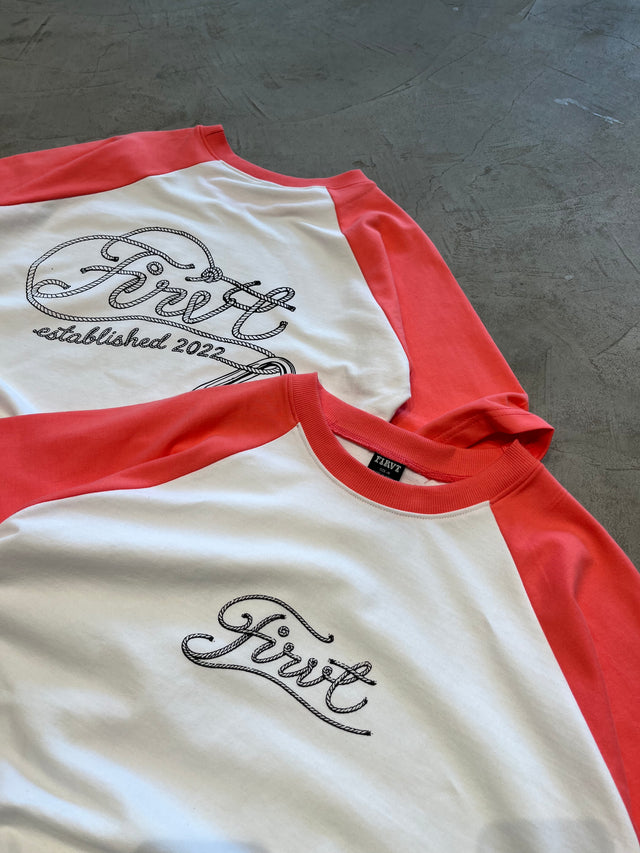 FIRVT ROPELOCK PINK RAGLAN T-SHIRT