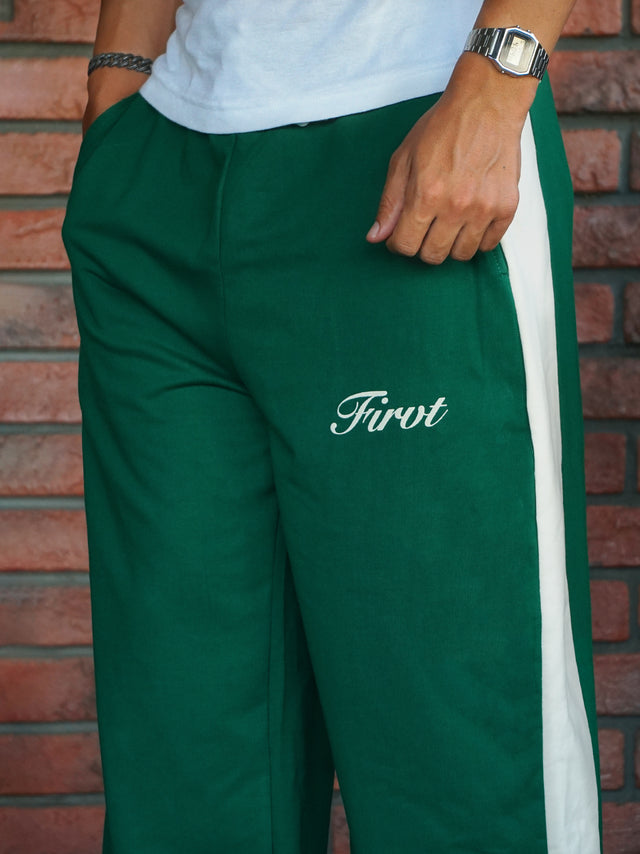 RELAXED SIDE STRIPE SWEATPANTS GREEN
