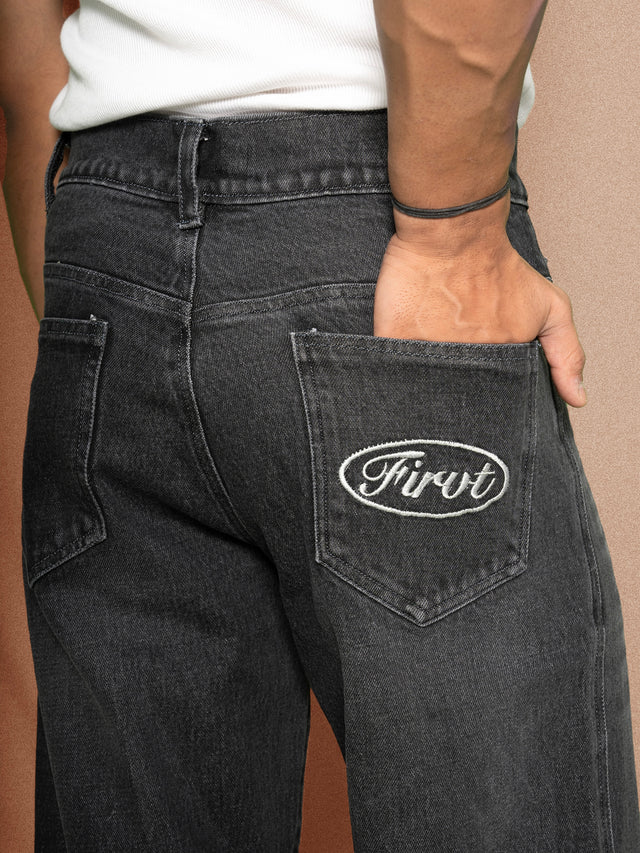 BLACK WASHED DENIM