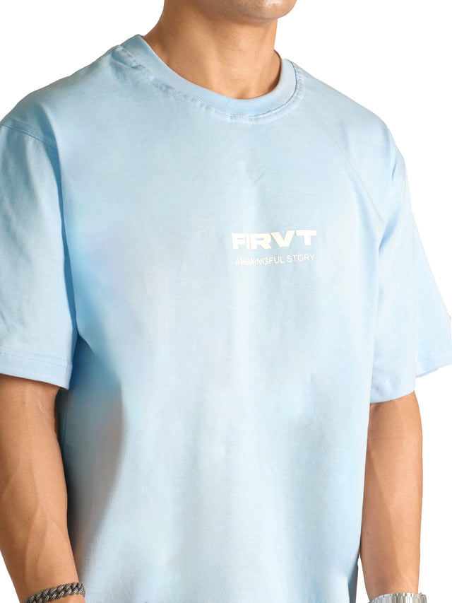 FIRVT SKY BLUE T-SHIRT