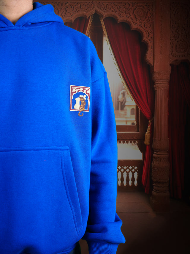 ROYAL LEOPARD BLUE HOODIE