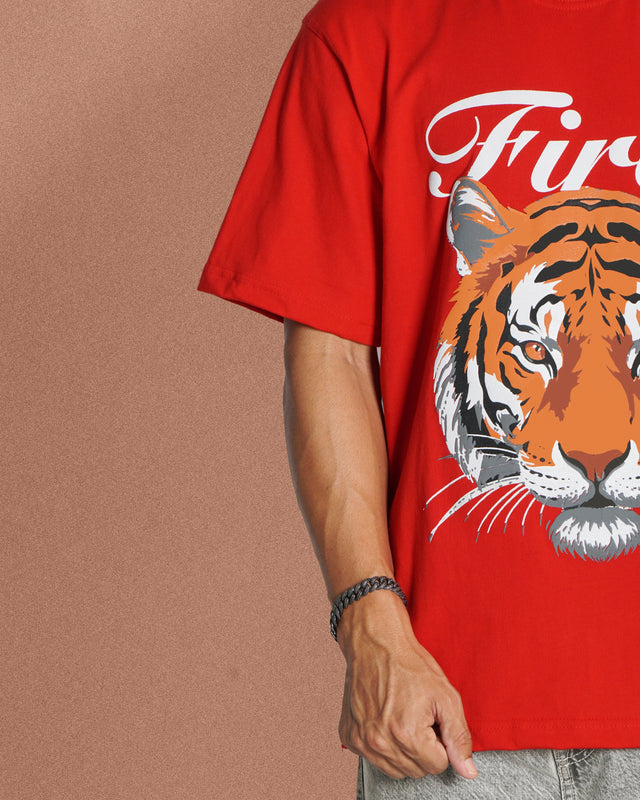 ALMIGHTY TIGER RED T-SHIRT