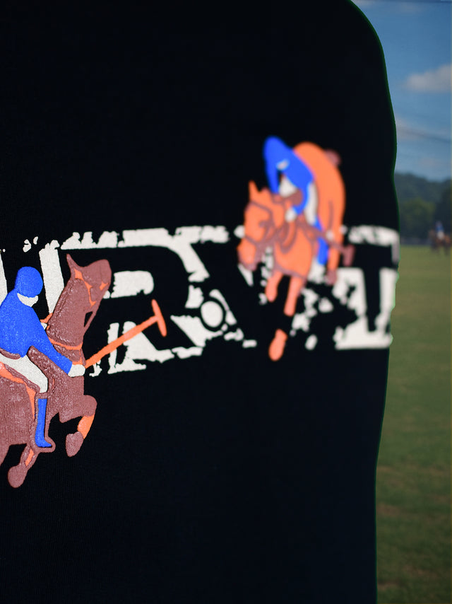 ROYAL RIDE BLACK T-SHIRT