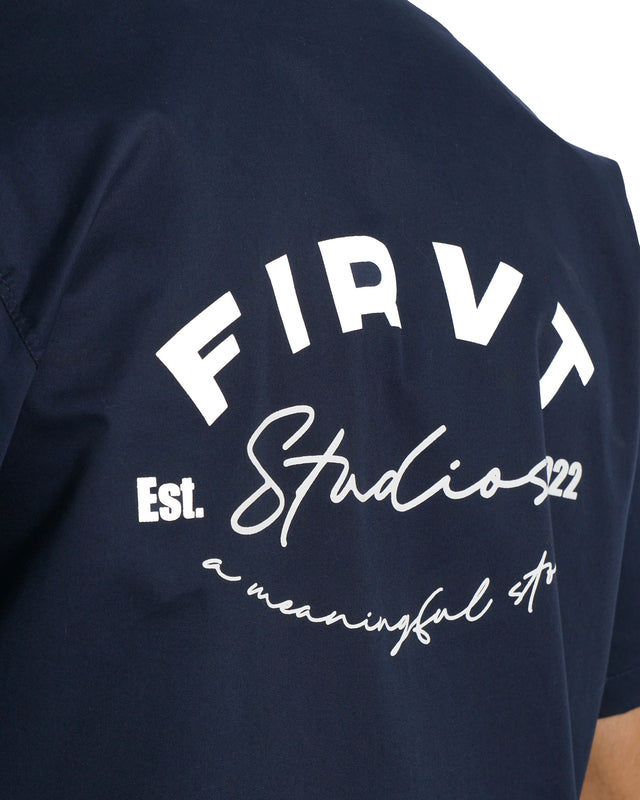BOWLING SHIRT NAVY BLUE