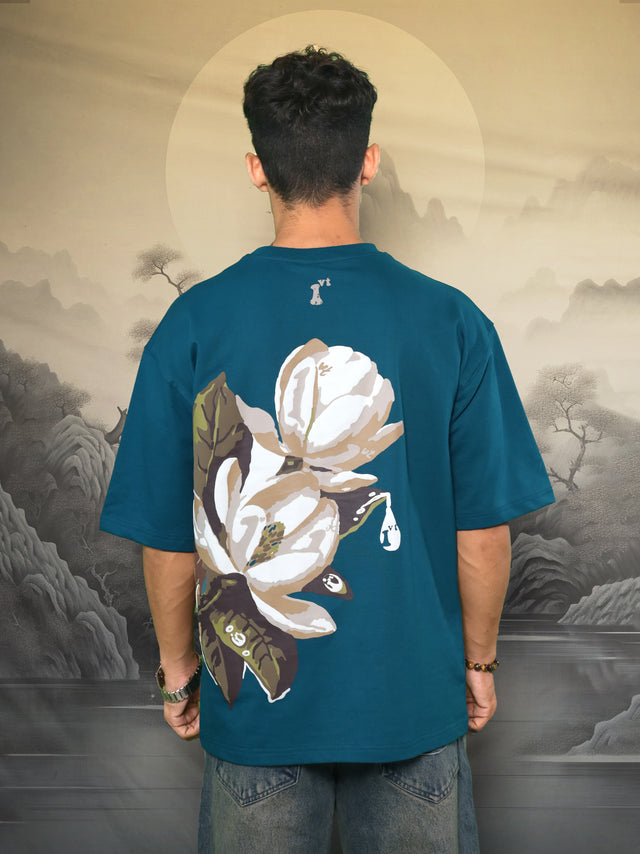 MAGNOLIA FLOWER GREEN T-SHIRT