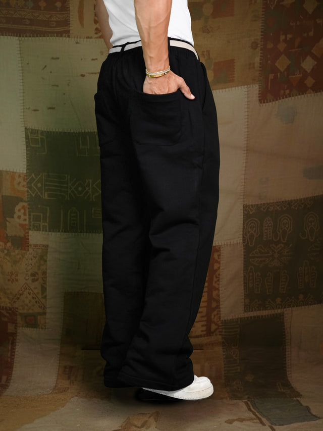 FIRVT BAGGY SWEATPANTS BLACK