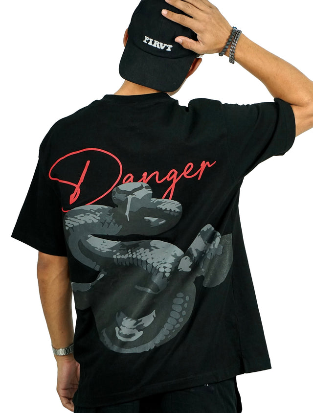 DANGEROUS SNAKE BLACK T-SHIRT