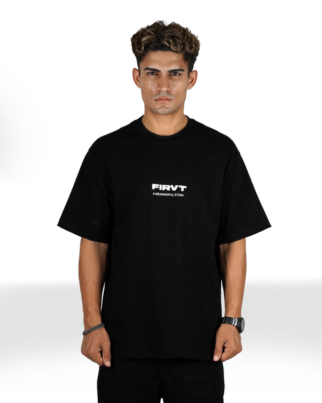 FIRVT BASIC BLACK TSHIRT