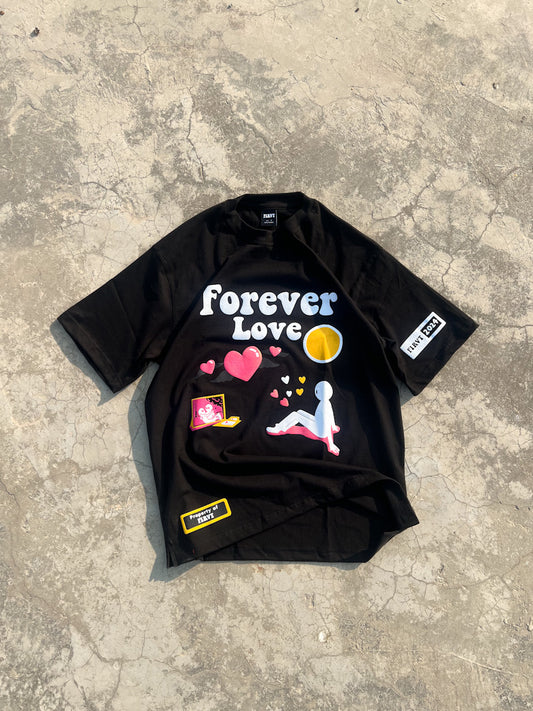 FOREVER LOVE BLACK T-SHIRT