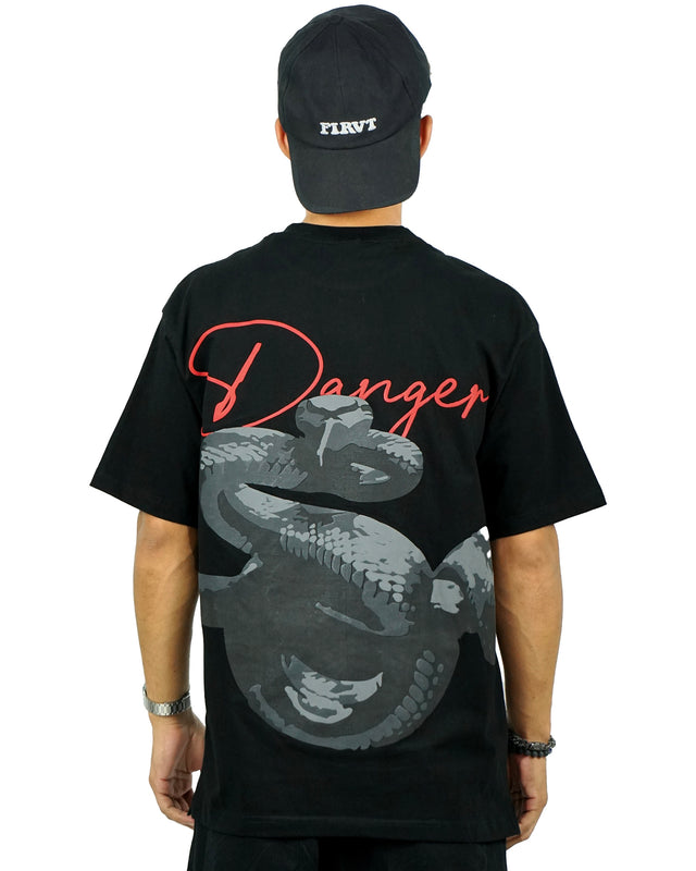 DANGEROUS SNAKE BLACK T-SHIRT