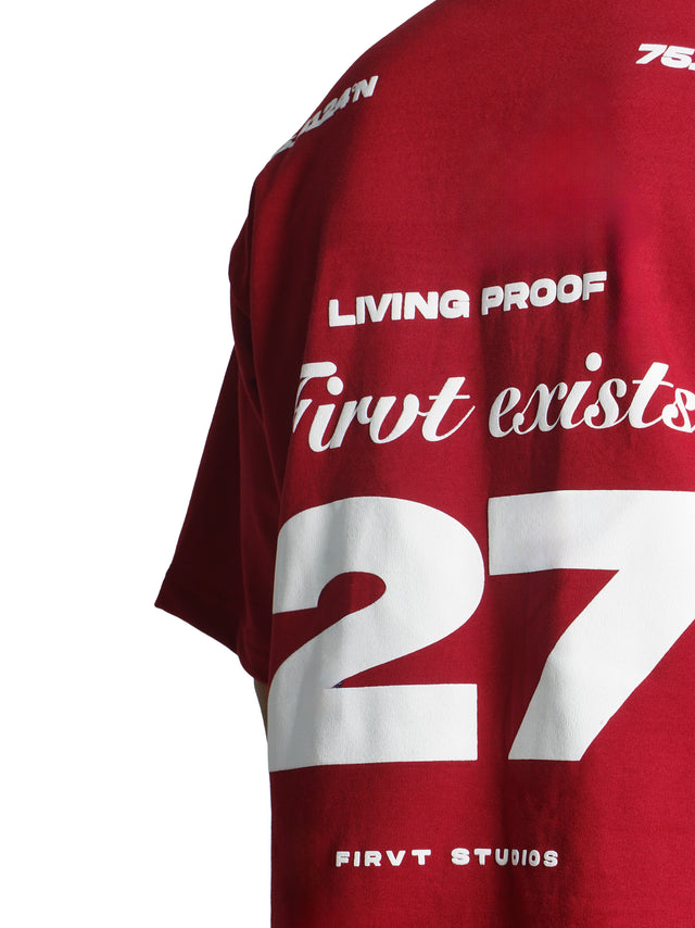 FIRVT EXISTS MAROON POLO