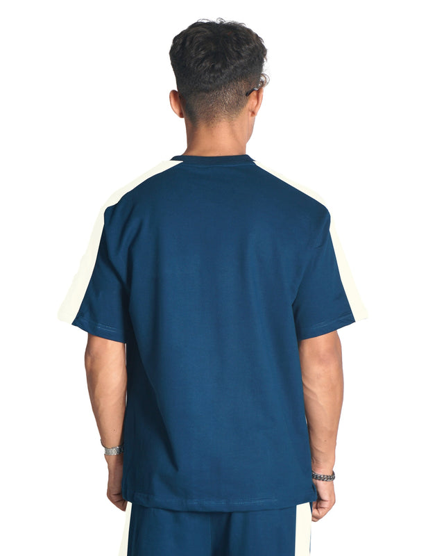 OCEAN NAVY SIDE STRIPE CO-ORD SET