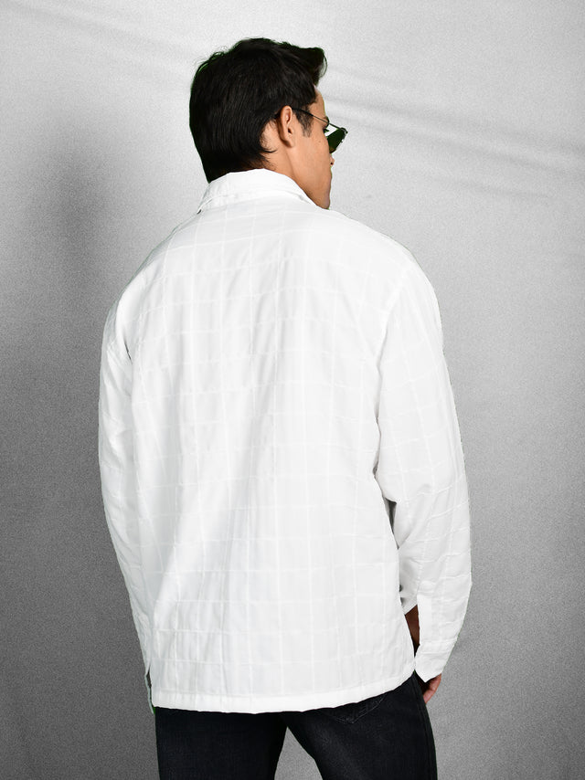 FIRVT TAG WHITE FULL SLEEVE SHIRT