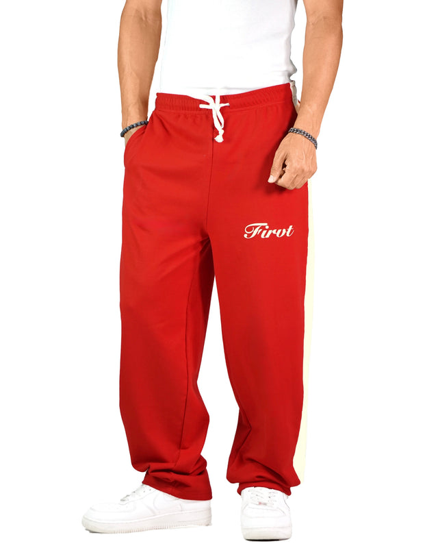 RED SIDE STRIPE SWEATPANTS