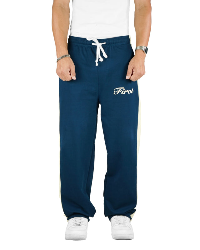 RELAXED SIDE STRIPE SWEATPANTS OCEAN NAVY