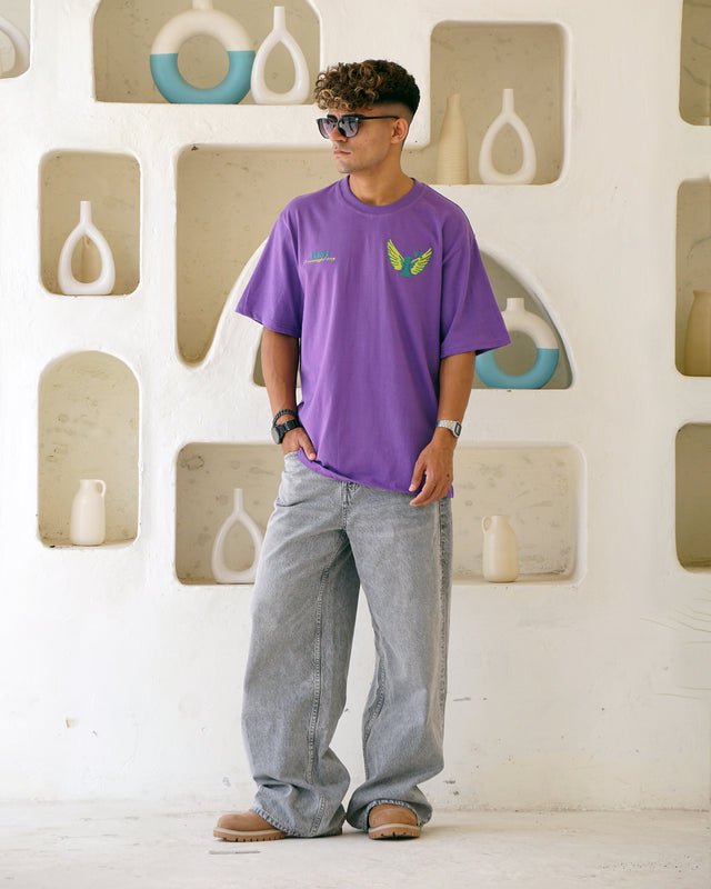 ROSE WINGS PURPLE T-SHIRT