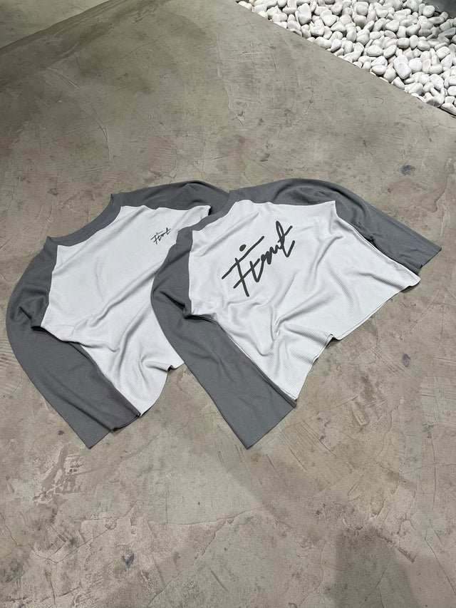 RAGLAN WAFFLE GRAY T-SHIRT