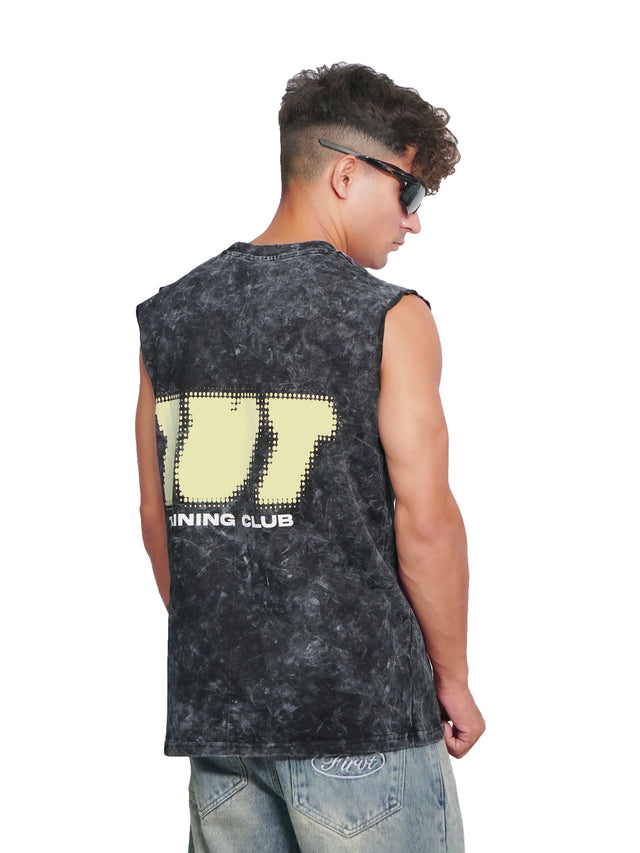 TRAINING CLUB ACID WASHED TANK