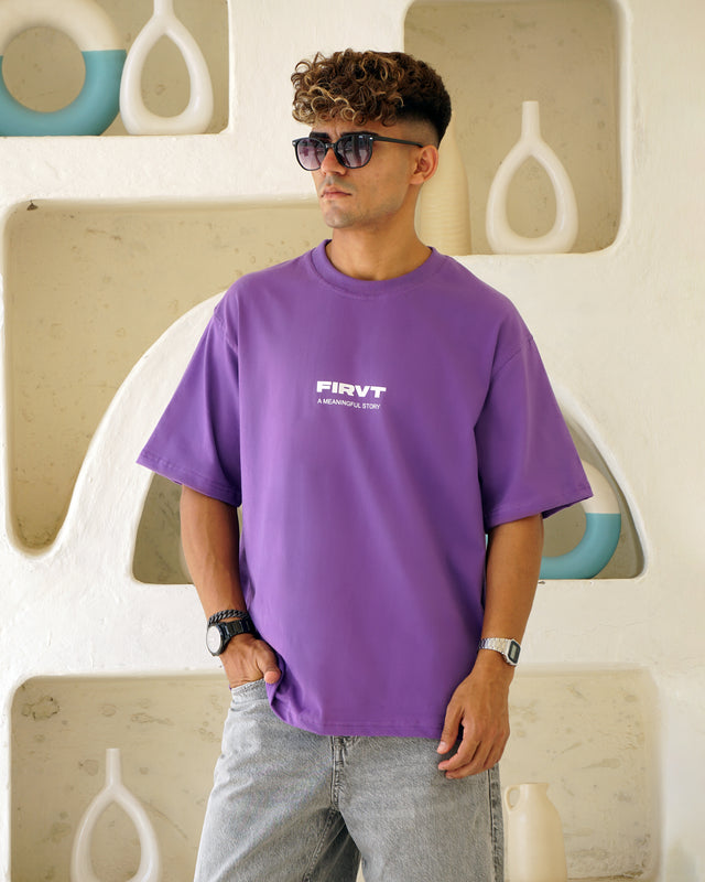 FIRVT BASIC PURPLE TSHIRT