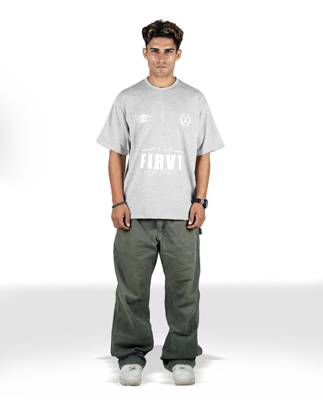 TEAM FIRVT GREY TSHIRT