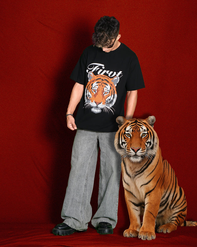 ALMIGHTY TIGER BLACK T-SHIRT