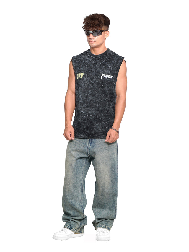 TRAINING CLUB ACID WASHED TANK