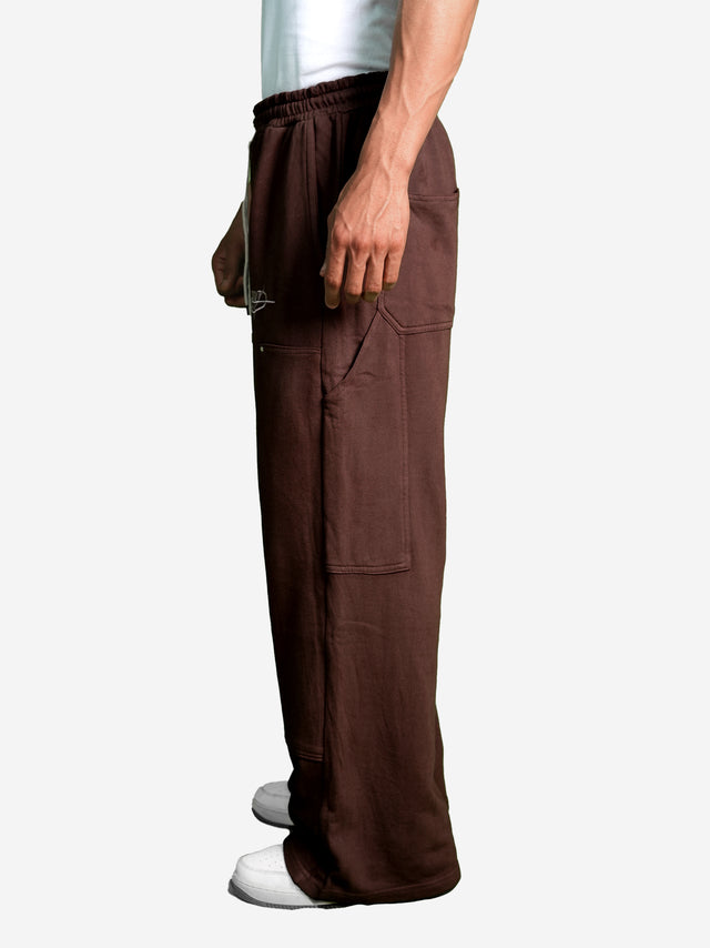 BROWN CARPENTER SWEATPANTS