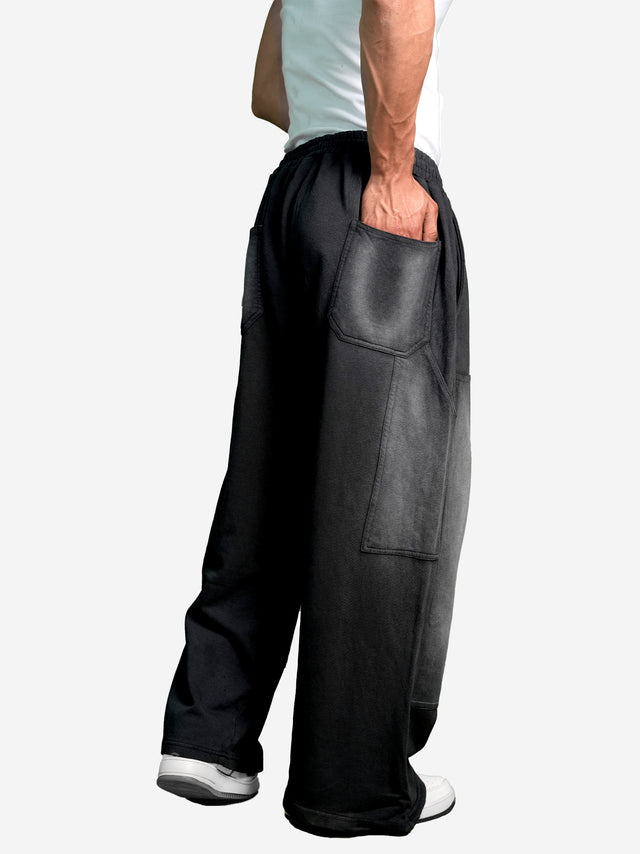 BLACK WASHED CARPENTER SWEATPANTS