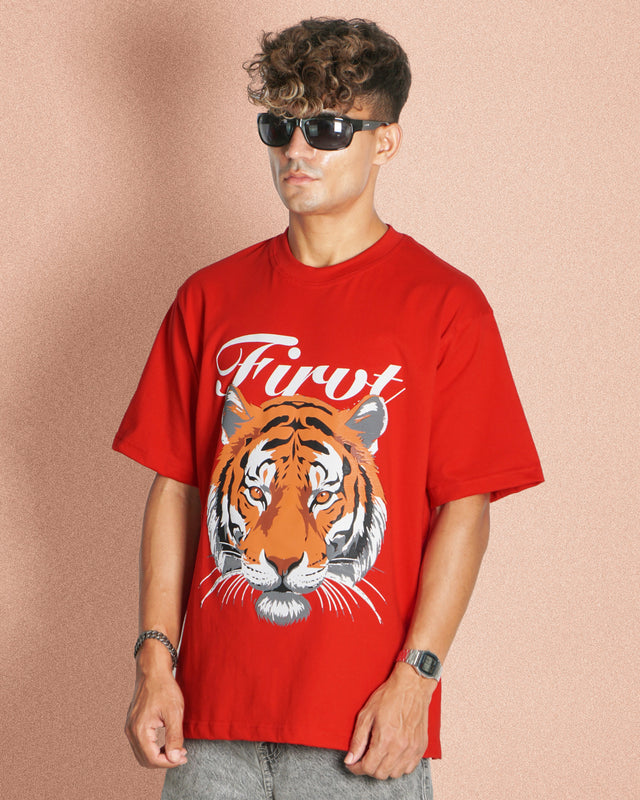 ALMIGHTY TIGER RED T-SHIRT