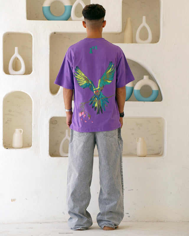 ROSE WINGS PURPLE T-SHIRT